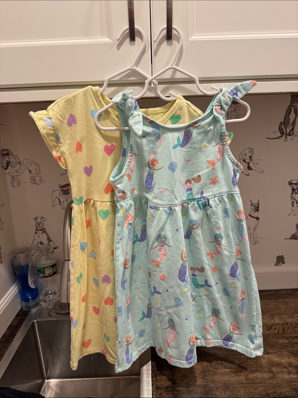 Garanimals Mint Mermaid Print Sundress with Yellow Heart Dress